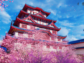 樱花の城