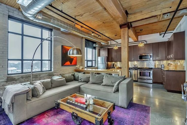 工业风公寓装修引领2018北美最in室内设计！