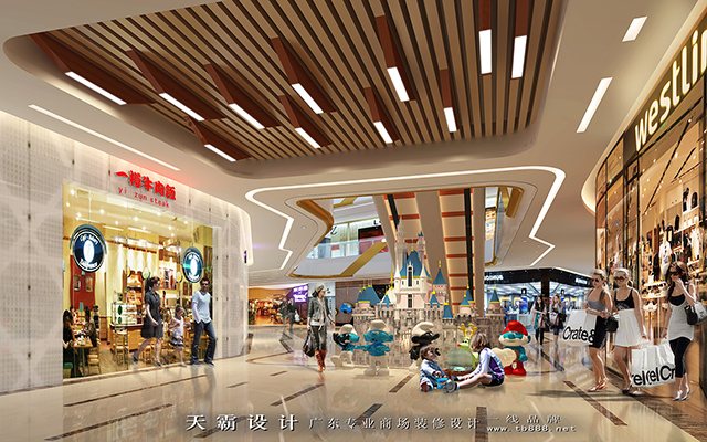 天霸设计购物中心装修效果图亮眼的设计风格分享