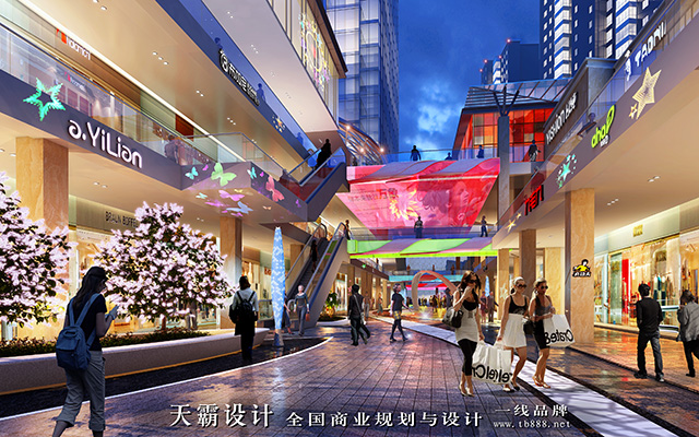 想打破江苏苏州步行街设计固有形态找广东天霸设计公司