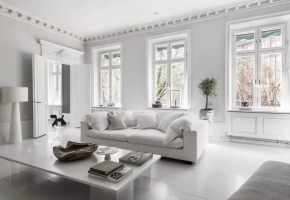 黑白两色的极简优雅家园