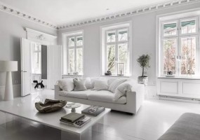 黑白两色的极简优雅家园