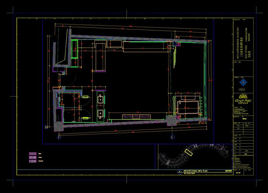 《HBA(金螳螂深化)--三亚海棠湾州際6套样板房》CAD施工图+概念方案+效果图