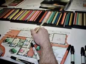 【手绘分享】100个室内设计师，就有1000种手绘平面图