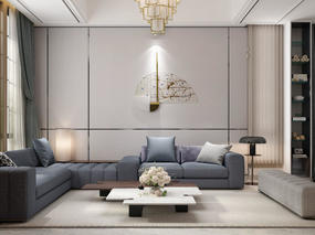 墅创国际设计 - 设计案例：简洁质感170平米居室