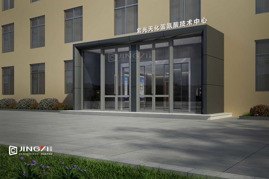 景逸效果圖設計——5月工裝外景門頭效果圖