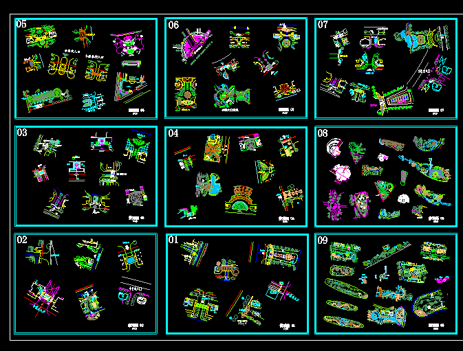 【干货资源】 园林景观节点图纸集｜CAD施工图｜135M