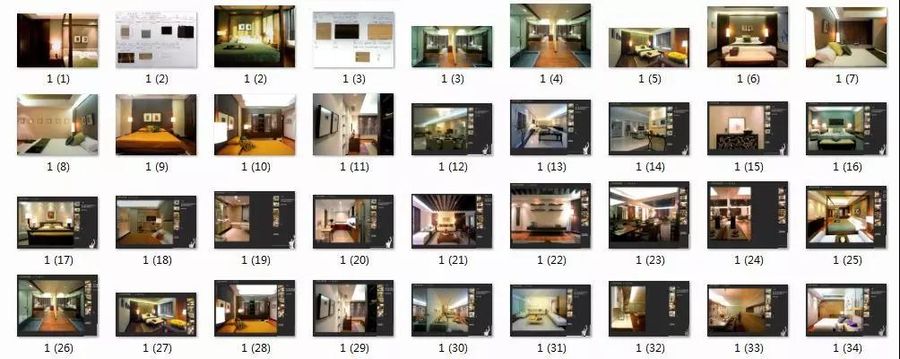 【资源】梁志天专题丨8套样板房设计合集丨施工图+实景图+物料说明丨105M