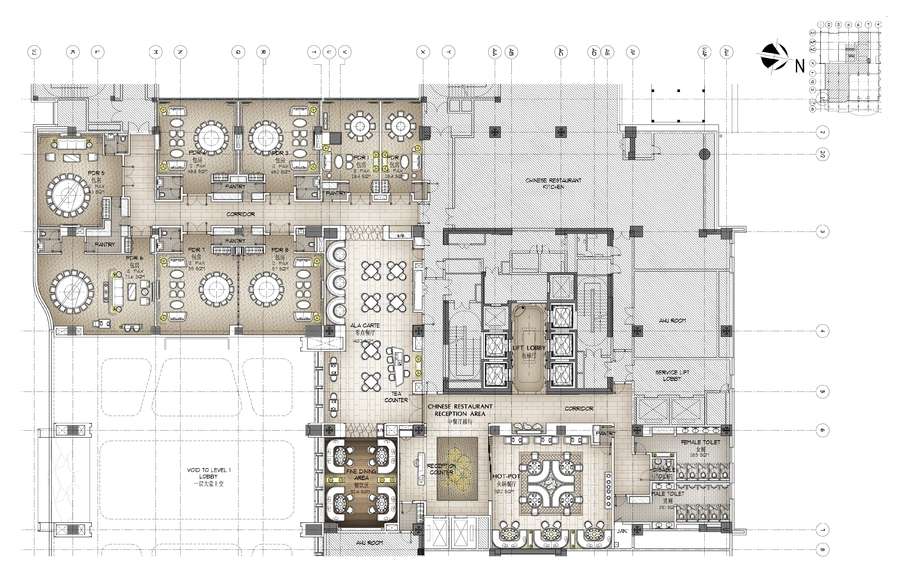 《HBA--苏州铂尔曼酒店》3d效果图+施工平面图+设计概念方案