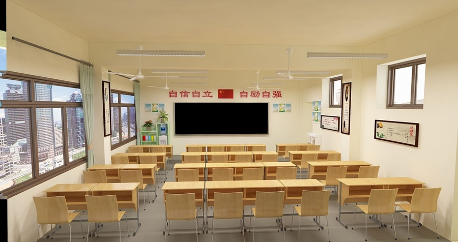教室設(shè)計(jì)案例效果圖