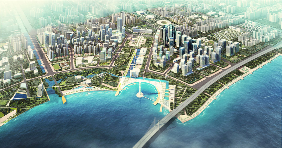 濱海公園海邊沙灘景觀設計案例效果圖