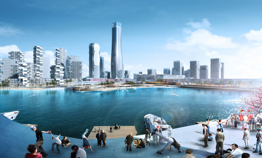 濱海公園海邊沙灘景觀設計案例效果圖