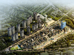 城市中央商务区设计案例效果图