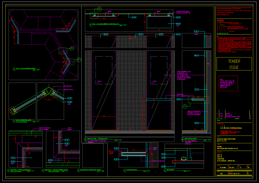 《G.A. Design-上海北外滩白玉兰广场W酒店》方案+效果图+CAD施工图+实景图