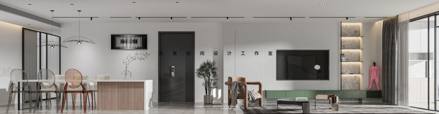 一套莫蘭蒂色系的住宅