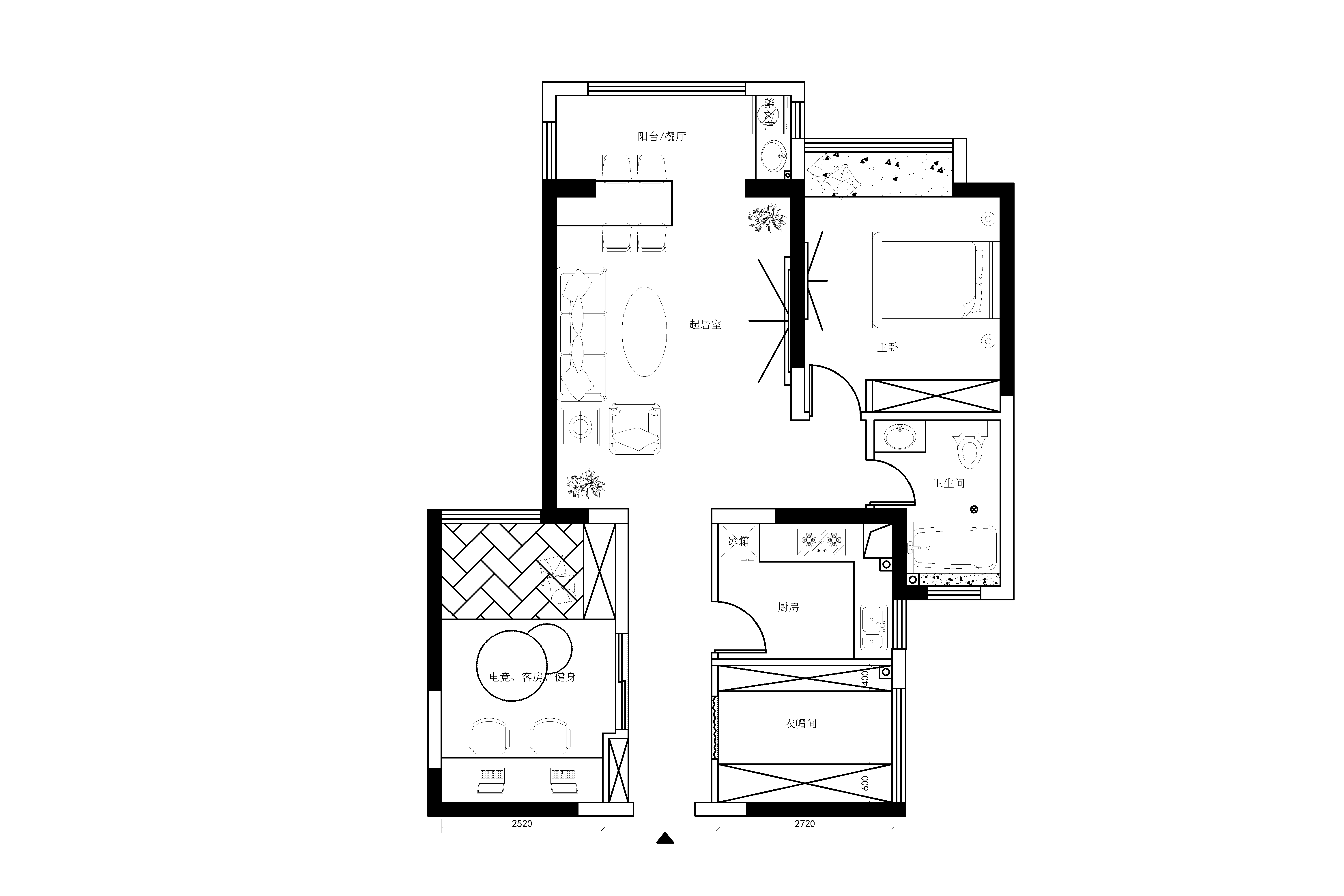 7号作品：#户型优化#将宅进行到底【随、心】