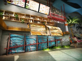 北京海岸咖啡馆设计，湖南益阳嗨咖啡