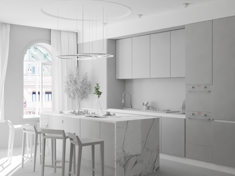sketchup & vray 單身公寓
