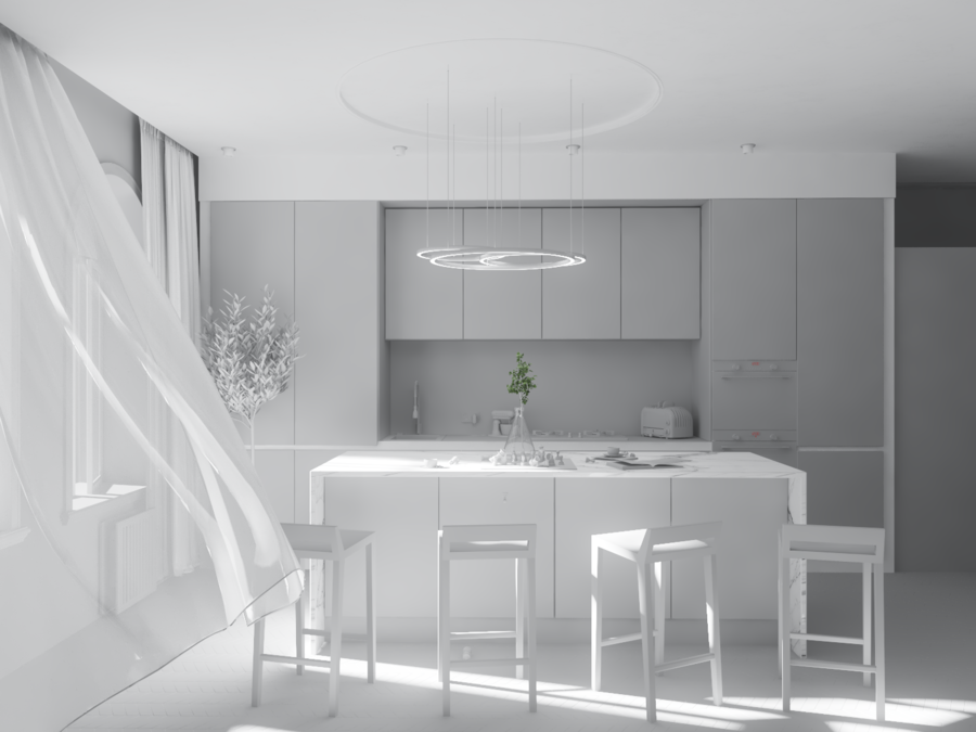 sketchup & vray 單身公寓