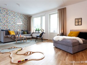 【设计圈sjq315】北欧风舒适三居室 有孩子的家庭不妨这么设计