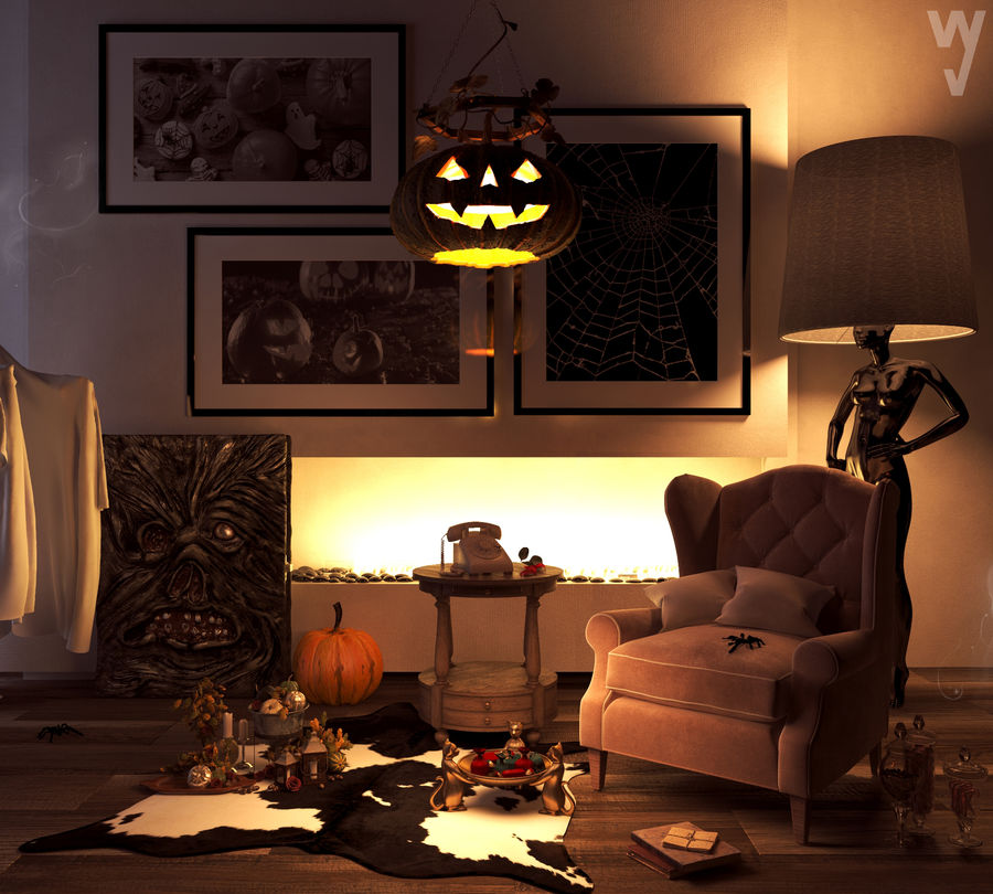 2号作品：#创意设计第5期#Halloween Horror Night【wy-joker】