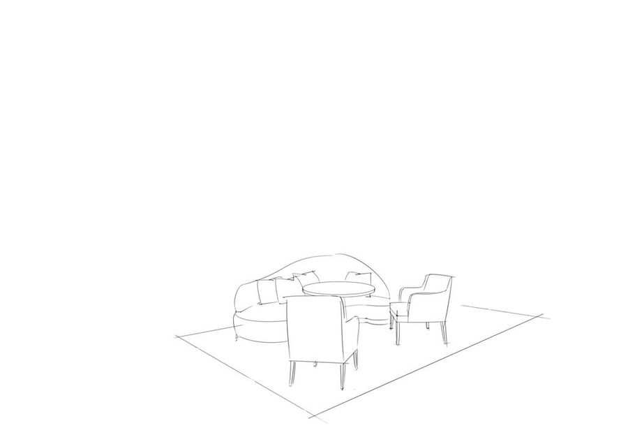 连柏慧电脑手绘效果图步骤——别墅设计