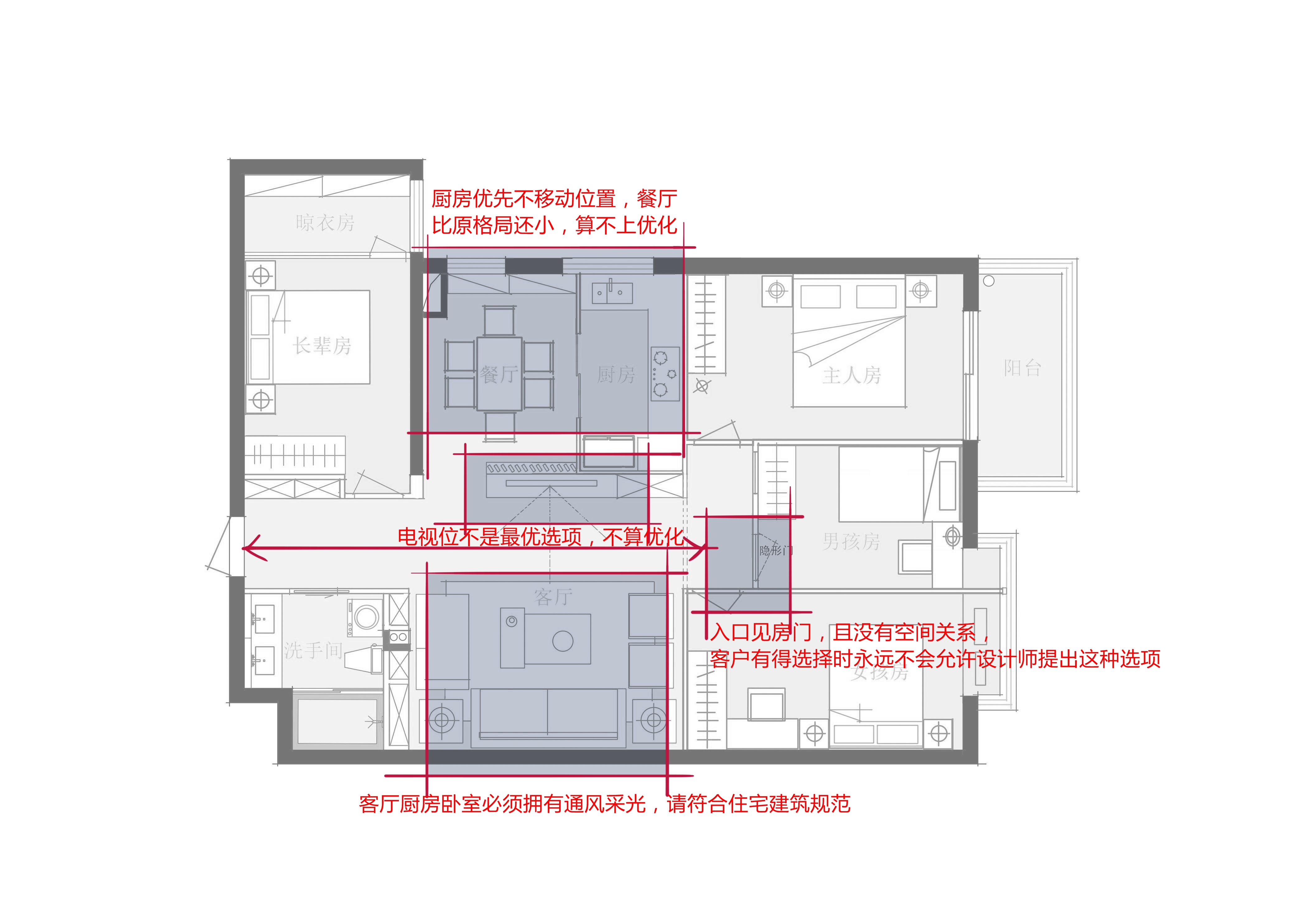 一个户型11种平面优化方案（附一套本户型优化教学直播回放）