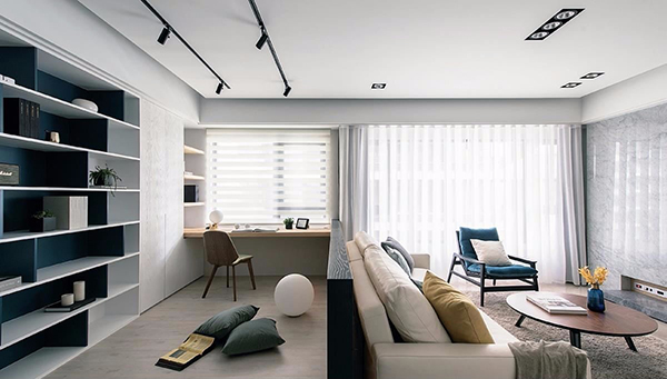 金阳美的林城三室一厅210平现代简约风格装修设计案例效果图
