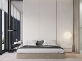 M3 Architectural-单身汉公寓-卧室角度（临摹）