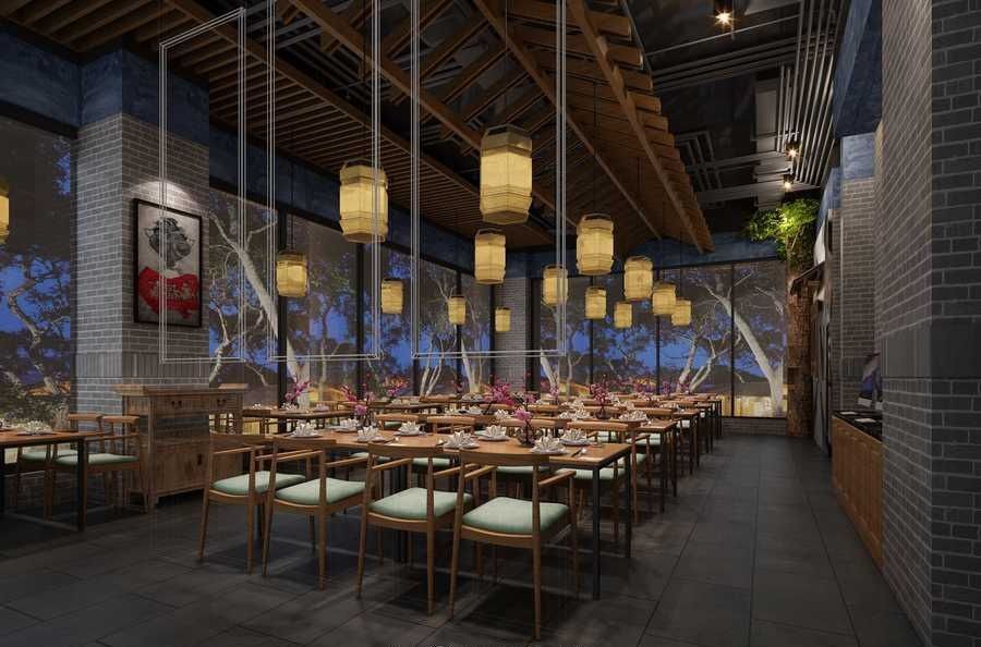 《饭菜真湘中餐厅》郑州餐厅设计|郑州餐厅设计公司