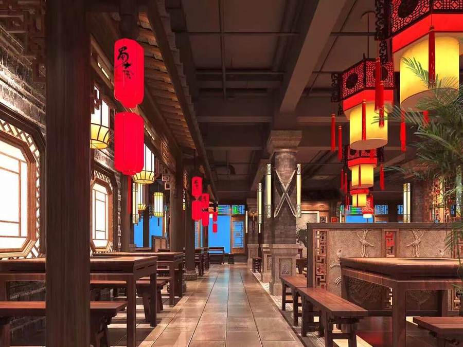 【蜀大俠火鍋店】-合肥火鍋店設計裝修公司