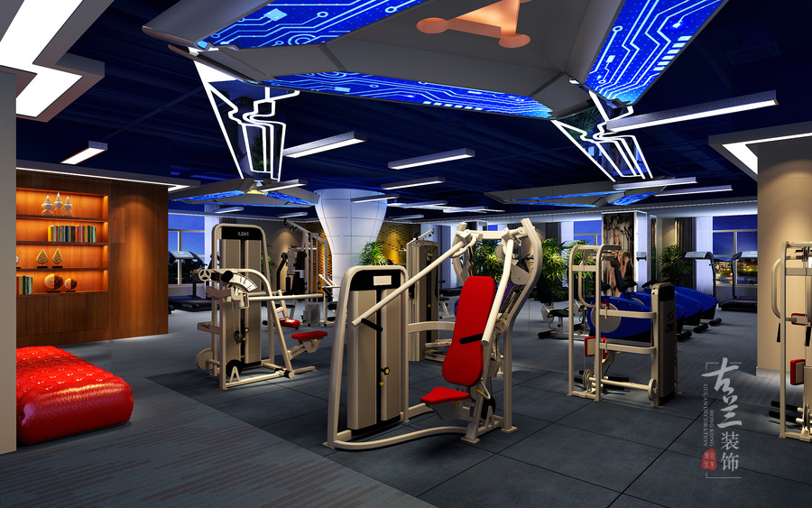 鹭岛国际奥宇健身房设计-西藏健身房设计公司
