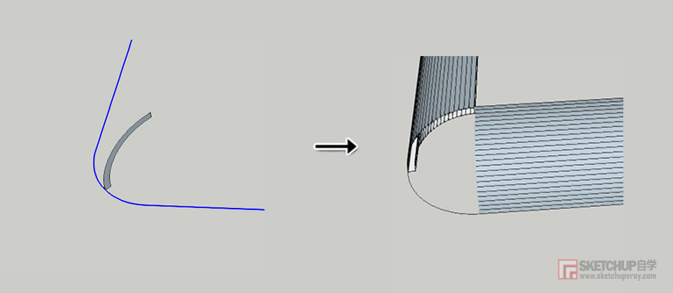 SketchUp路径跟随生成不了面如何解决？