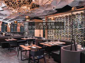 东莞餐厅设计公司//护墙板可以让餐厅装修美美的