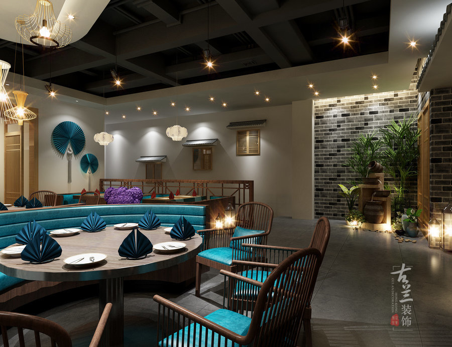 【徽州人家餐厅】承接小型宴会餐厅|成都专业餐厅设计公司