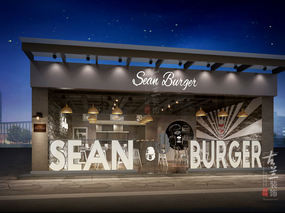 成都快餐厅装修设计【sean burger汉堡包】
