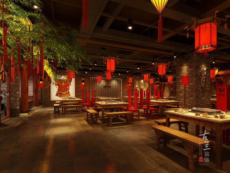 【寬窄記憶火鍋店】——成都中式火鍋店設計丨隴南火鍋店設計公司
