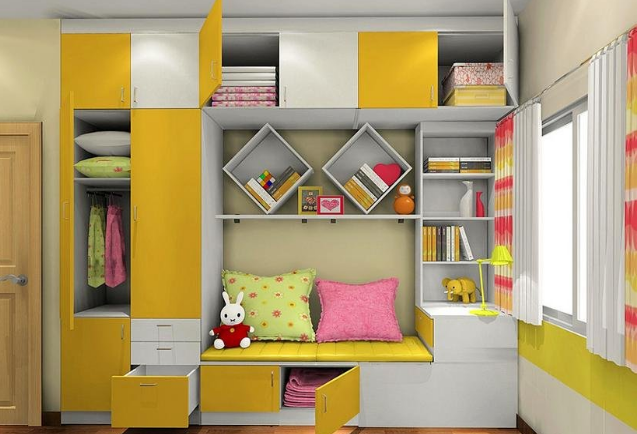 沈阳博创装饰：家庭打造创意儿童房书柜梦想空间