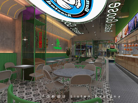 历新设计——连锁烧腊餐厅2店成功落地，与设计还原度90%