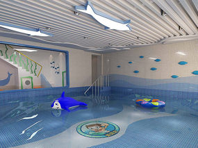 成都游泳馆设计-乐贝尔亲子游泳池