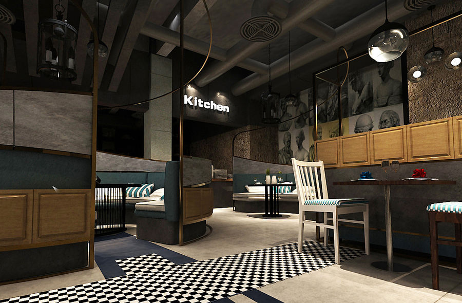 LEO品牌店设计丨西餐厅设计简约、高端、文艺范，值得一看……