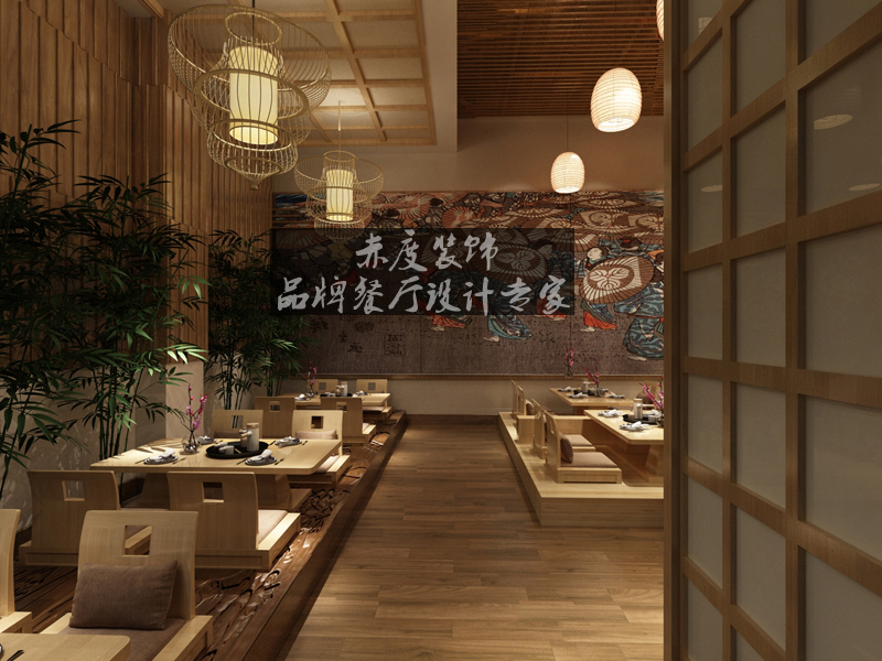 日式风格餐厅设计，对天然独特的魅力的追求