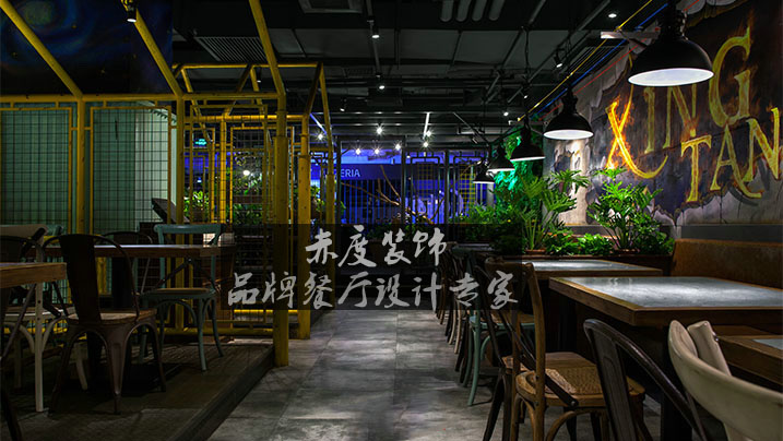 什么材料打造的深圳餐厅设计​背景墙好看