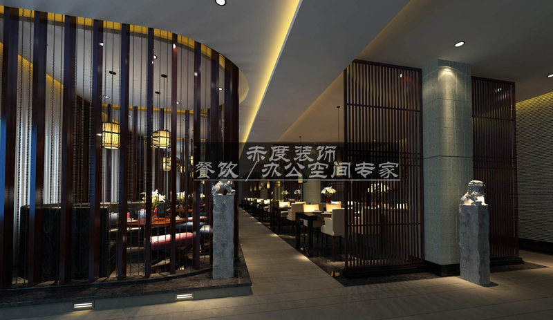 东莞智能化餐厅设计之墙角装修设计