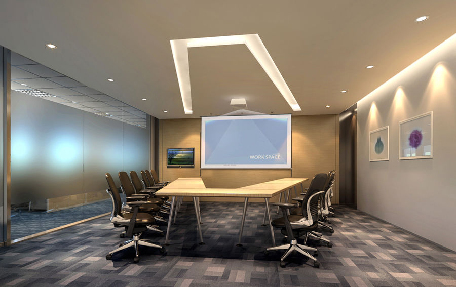 贵阳戴尔办公室室内空间装修设计效果图赏析-办公室设计之室内空间的概括