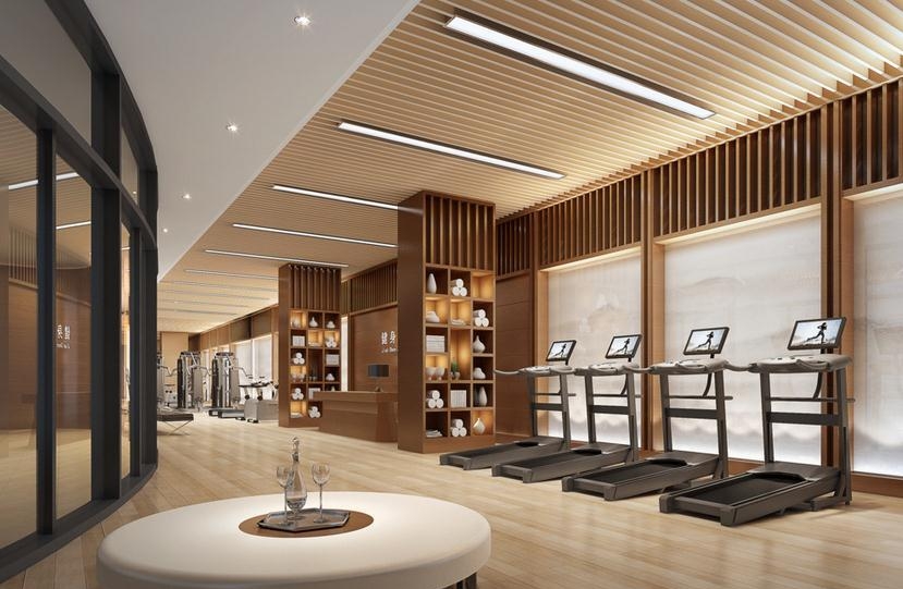成都健身房装修不同运动区域地板材料选择技巧-成都专业健身房室内装修设计