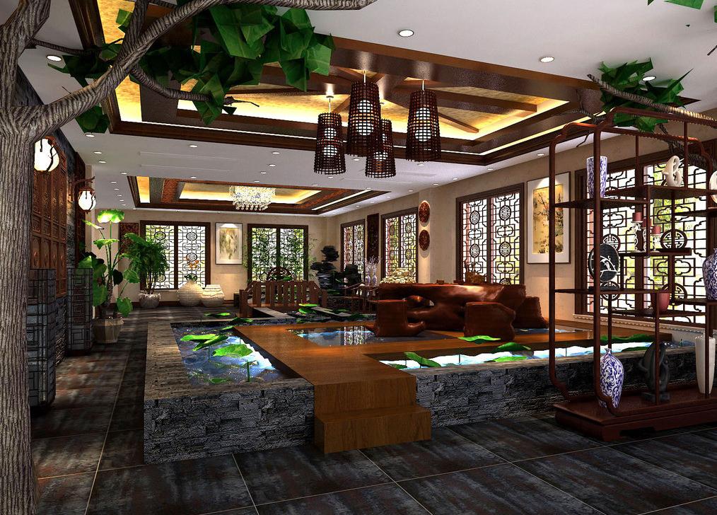 贵阳茶楼的几点设计形态-贵阳专业特色茶楼室内空间装修设计