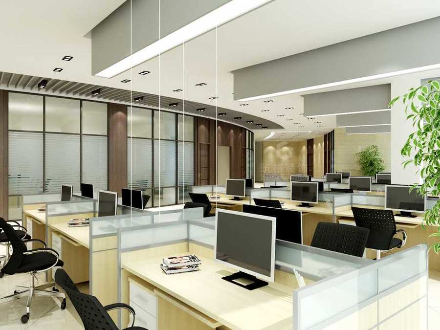 万硕地产办公室-贵阳办公室装修设计案例-筑格装饰公司
