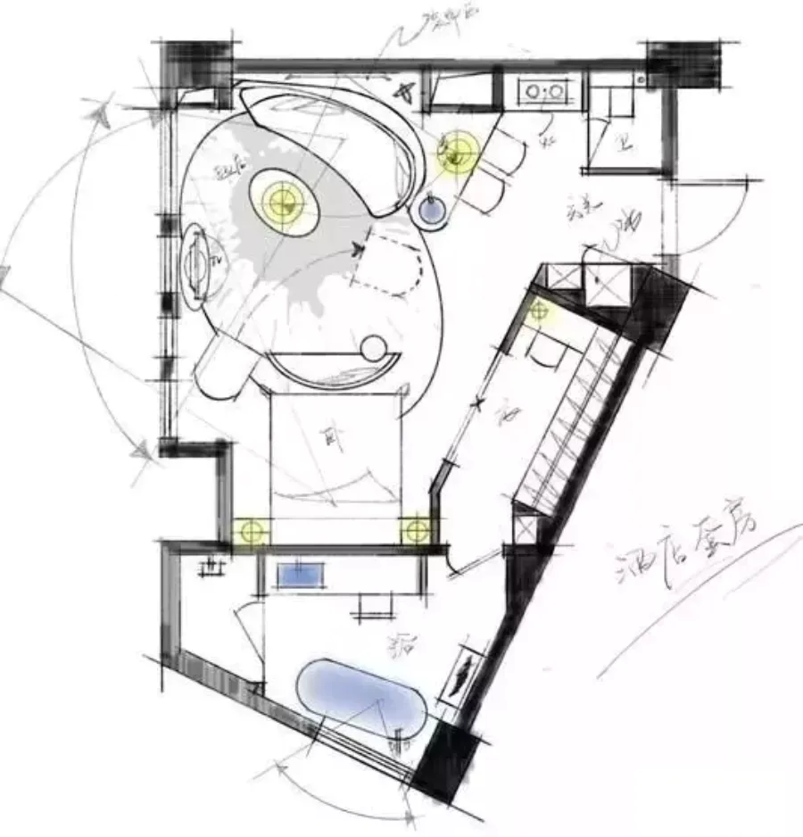 50㎡的异形户型居然也能逼出10个优化方案！