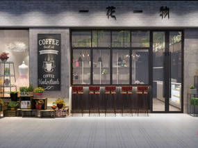 【一花一物coffee】-山东咖啡厅设计,青岛,济南,潍坊,临沂咖啡厅设计公司